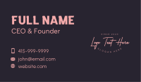 Classy Wordmark Perfume Business Card Image Preview