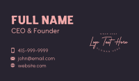 Classy Wordmark Perfume Business Card Image Preview