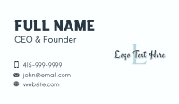 Script Luxury Letter Business Card Image Preview