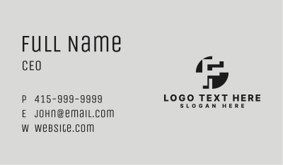Creative Startup Letter F Business Card Image Preview