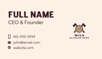 Tree Lumber Axe Woodworking Business Card Image Preview