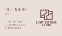 Brown Interior Designer Business Card Image Preview