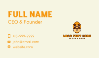 Yellow Orangutan Face  Business Card Image Preview