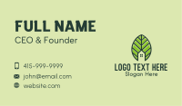 Leaf House Property  Business Card Design