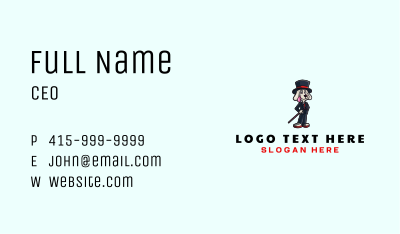 Gentleman Dog Fashion Business Card Image Preview