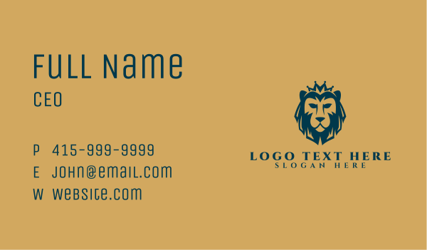 Luxury Lion Business Business Card Design Image Preview
