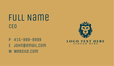 Luxury Lion Business Business Card Image Preview