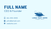 Travel Cruise Ship Business Card Design