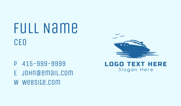 Travel Cruise Ship Business Card Design Image Preview