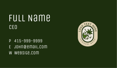 Weed Tea Beverage Business Card Image Preview