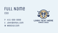 Stag Justice Scales  Business Card Image Preview
