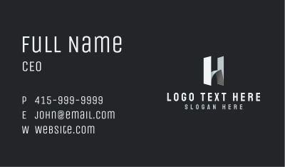 Letter H Modern Business Business Card Image Preview