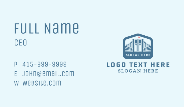 Architecture Road Bridge Business Card Design Image Preview