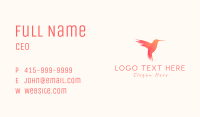 Hummingbird Gradient Paint Business Card Image Preview