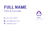 Violet Clover Leaf Badge Business Card Image Preview