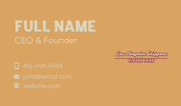 Retro Business Wordmark Business Card Image Preview