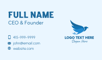 Blue Flying Eagle Business Card Image Preview