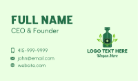 Green Natural Medicine Bottle Business Card Image Preview