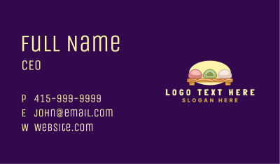 Mochi Bread Bun Business Card Image Preview
