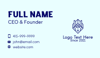 Blue Royalty Woman  Business Card Design