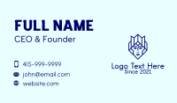 Blue Royalty Woman  Business Card Preview