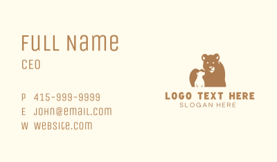 Wild Tiger Zoo Business Card Image Preview