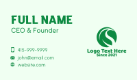 Green Leaf Badge  Business Card Image Preview