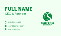 Green Leaf Badge  Business Card Image Preview