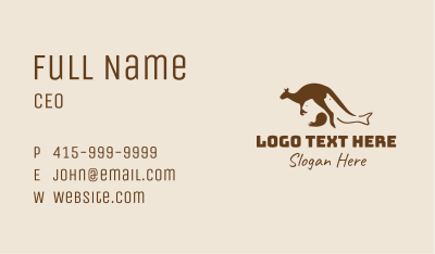 Australia Wild Animals  Business Card Image Preview