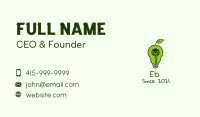 Avocado Light Bulb Business Card Image Preview