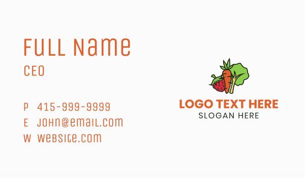 Fruits Vegetable Farm Business Card Design Image Preview