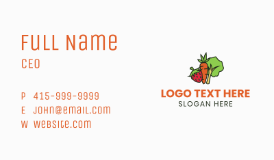 Fruits Vegetable Farm Business Card Image Preview