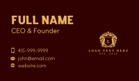 Luxury Royal Crown Lettermark Business Card Image Preview
