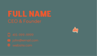 Retro Generic Wordmark  Business Card Image Preview