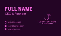 Dainty Feminine Curve Business Card Image Preview