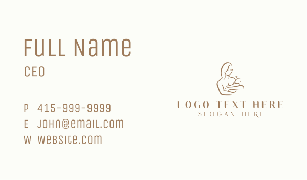 Maternity Mother Baby Business Card Design Image Preview