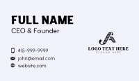 Creative Writer Publishing Letter A Business Card Image Preview