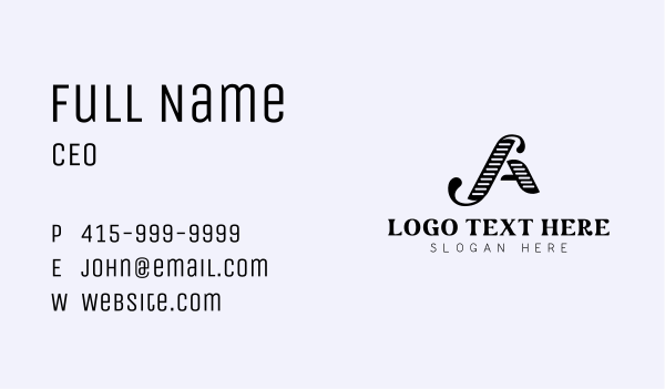 Creative Writer Publishing Letter A Business Card Design Image Preview