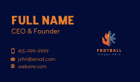 Fire Flame Snow Ice Business Card Image Preview