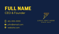 Lightning Energy Letter TS Business Card Image Preview