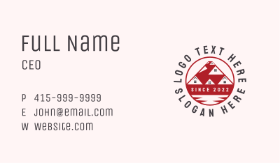 House Roofing Village Business Card