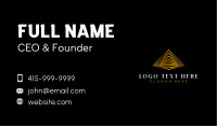 Luxury Pyramid Consultant Business Card Design