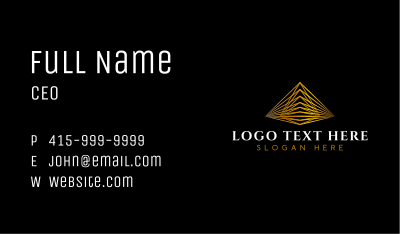 Luxury Pyramid Consultant Business Card Image Preview