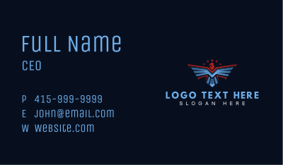 Eagle American Military Business Card Image Preview