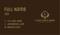 Luxury Ornament Leaves Business Card Image Preview