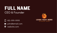 Flaming Grill Chicken Business Card Image Preview