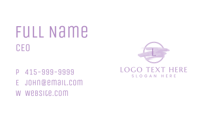 Watercolor Brush Boutique Business Card Image Preview
