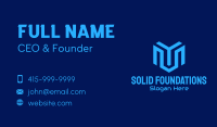 Blue Tech Company Business Card Design