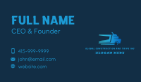 Fast Blue Truck  Business Card Image Preview