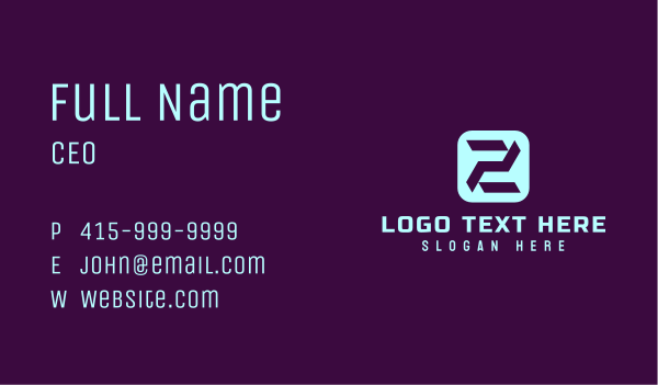 Esports Clan Letter Z Business Card Design Image Preview